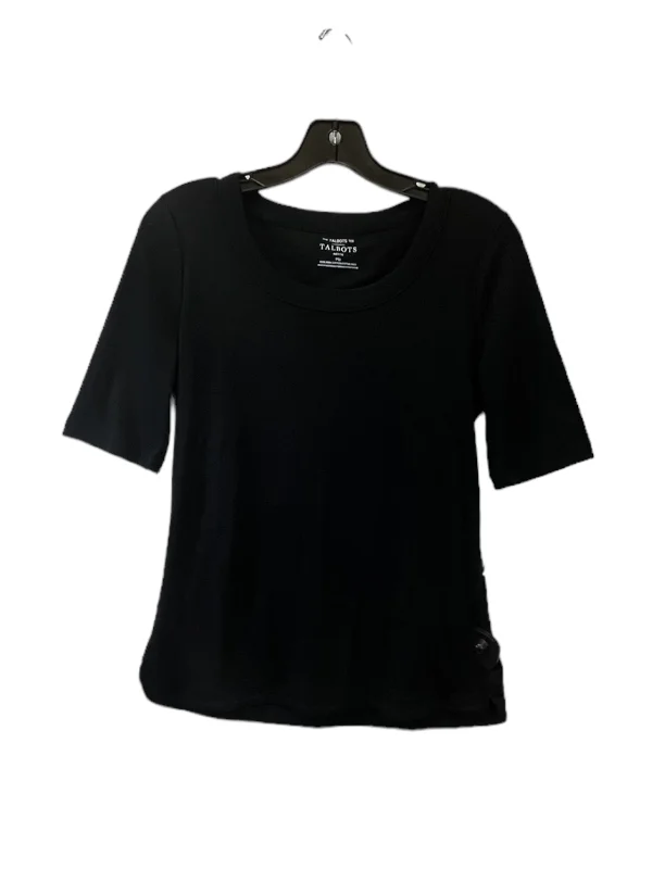 Black Top Short Sleeve Talbots, Size Petite  M