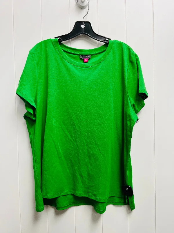 Green Top Short Sleeve Basic Vince Camuto, Size Xl