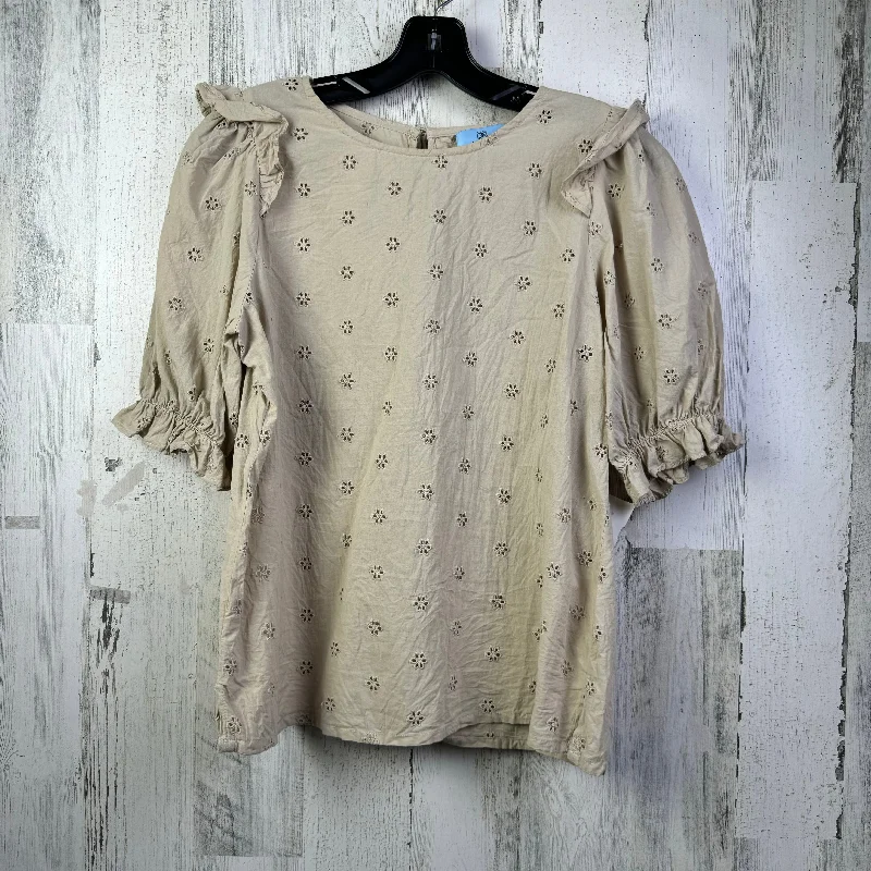 Taupe Top Short Sleeve Cece, Size M