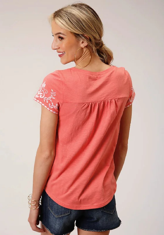 Roper Womens Embroidered Watermelon 100% Cotton S/S Tunic