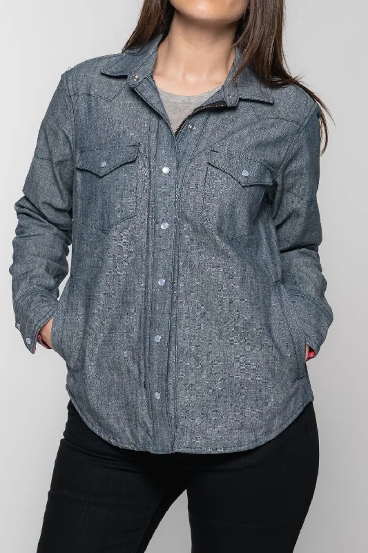 The Riveter Riding Shirt - Indigo Chambray