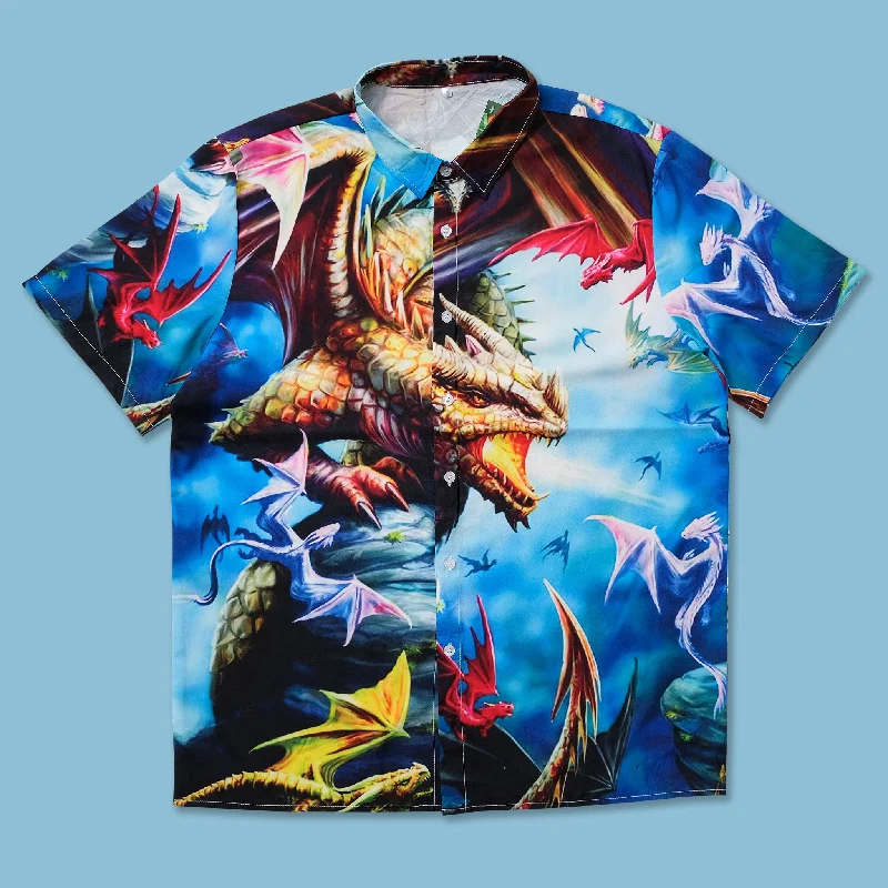 Y2K Dragon Shirt Large