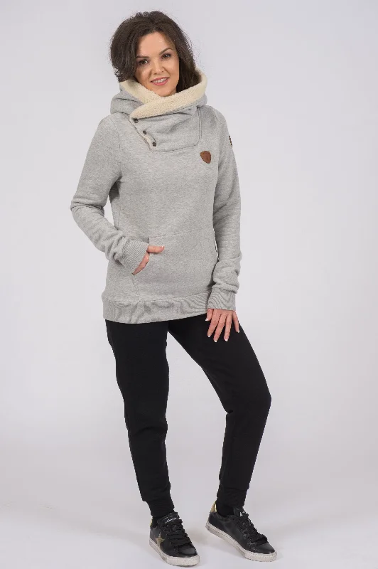 Cora Light Heather Grey Hoodie