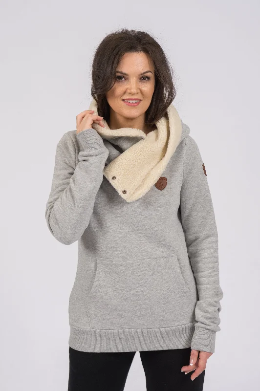 Cora Light Heather Grey Hoodie