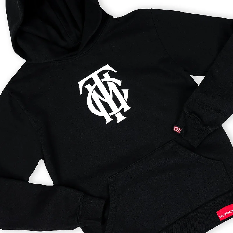 TMC Monogram Kid's Hoodie - Black/White