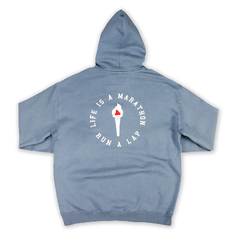 Victory Torch Hoodie - Rain Blue