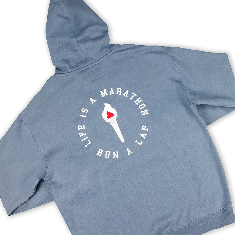 Victory Torch Hoodie - Rain Blue