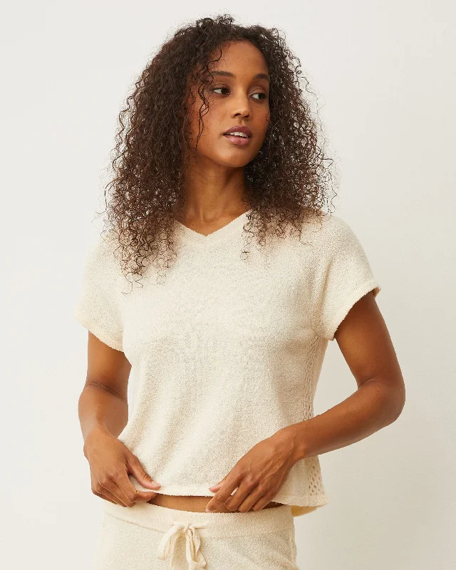 Boucle Knit V-neck