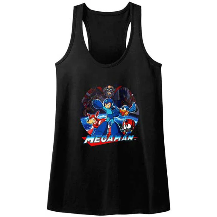 Mega Man Collage Womens Tank