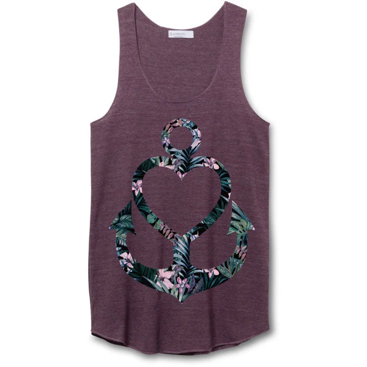 Floral Anchor Womens Tank