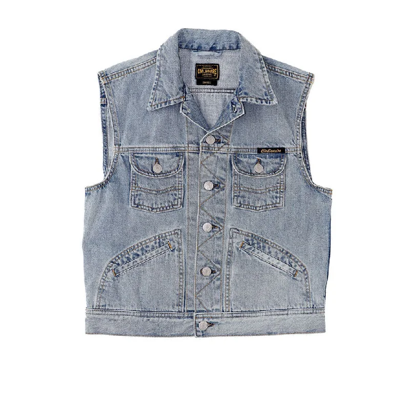 5 Pocket 12.4 oz Denim Ranch Vest - Memphis Wash