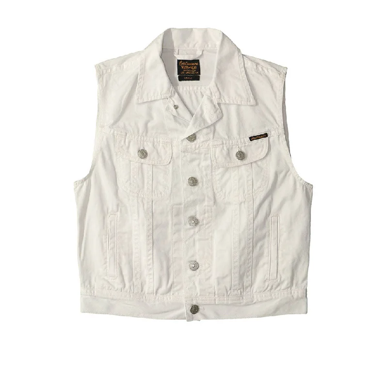 5 Pocket Twill  Rider Vest - White