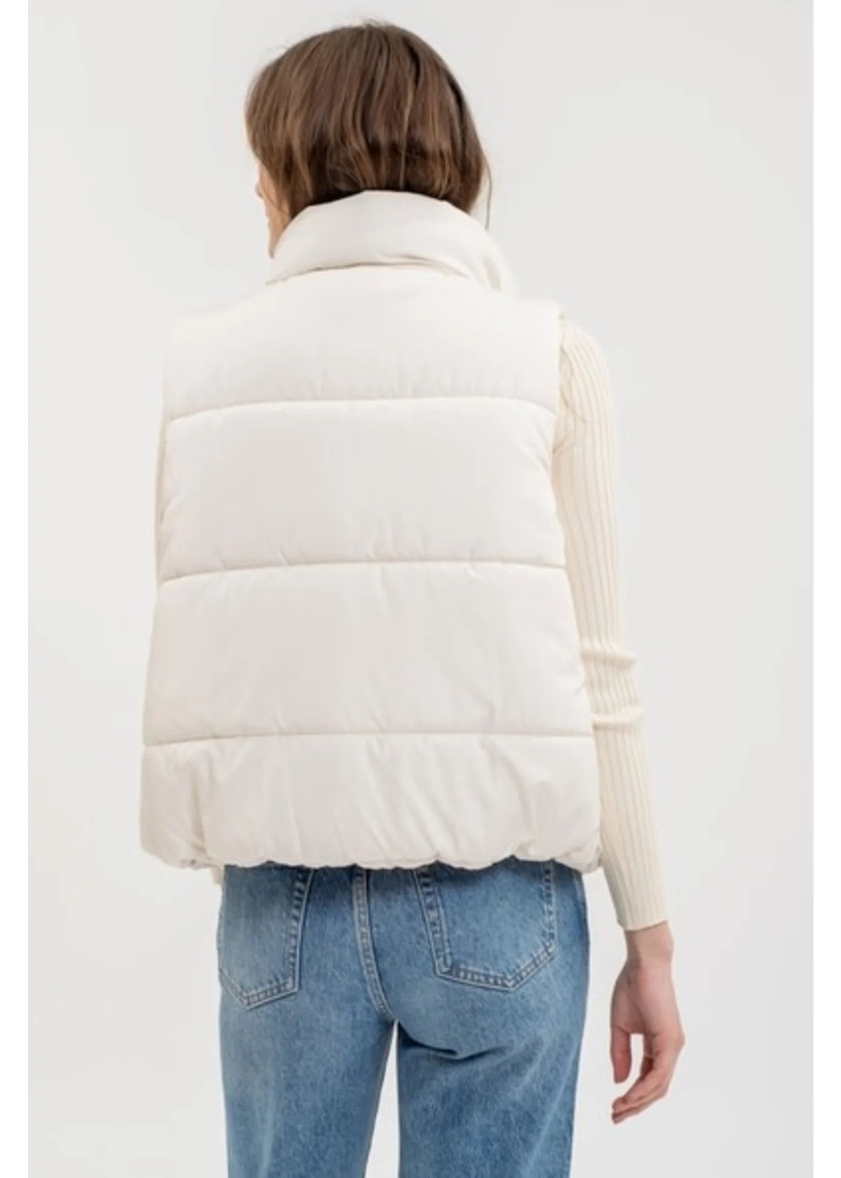 Ready For The Hayride Zip Up Puffer Vest