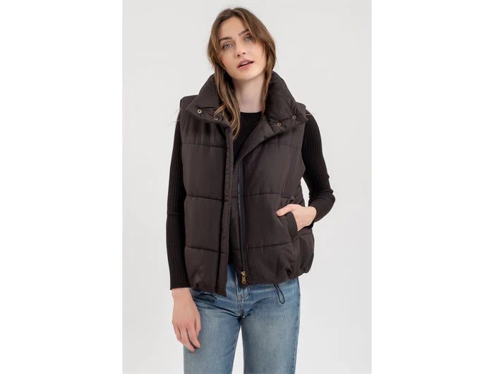 Ready For The Hayride Zip Up Puffer Vest