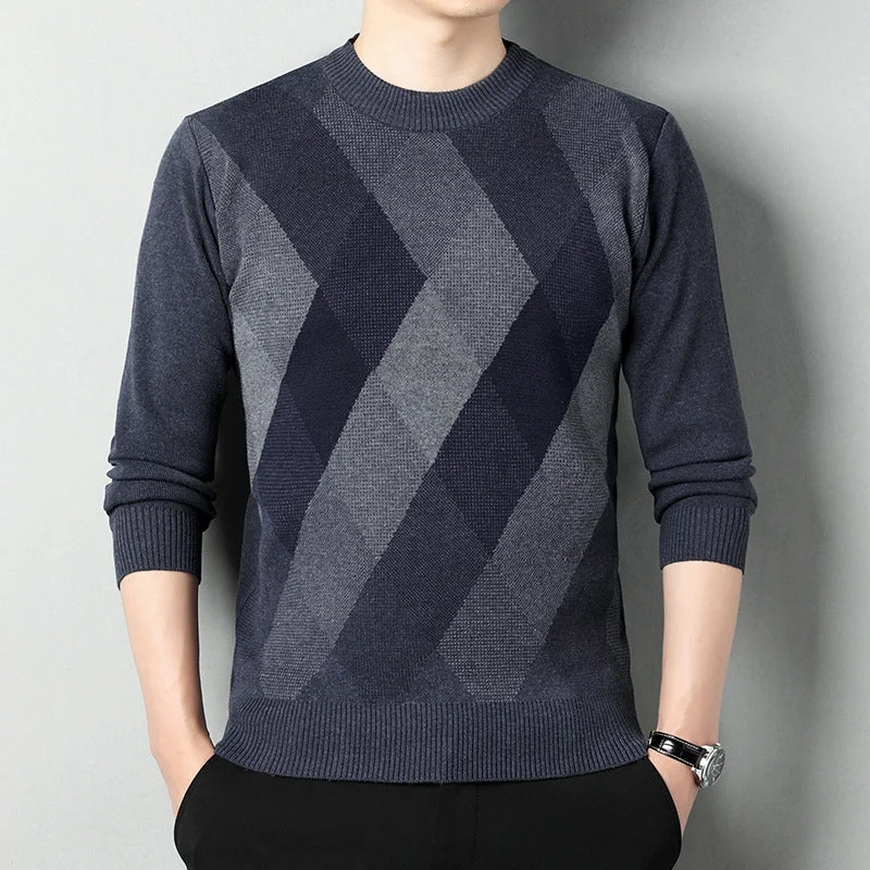 Men's Half-high Collar Sweater Pullover Keep Warm