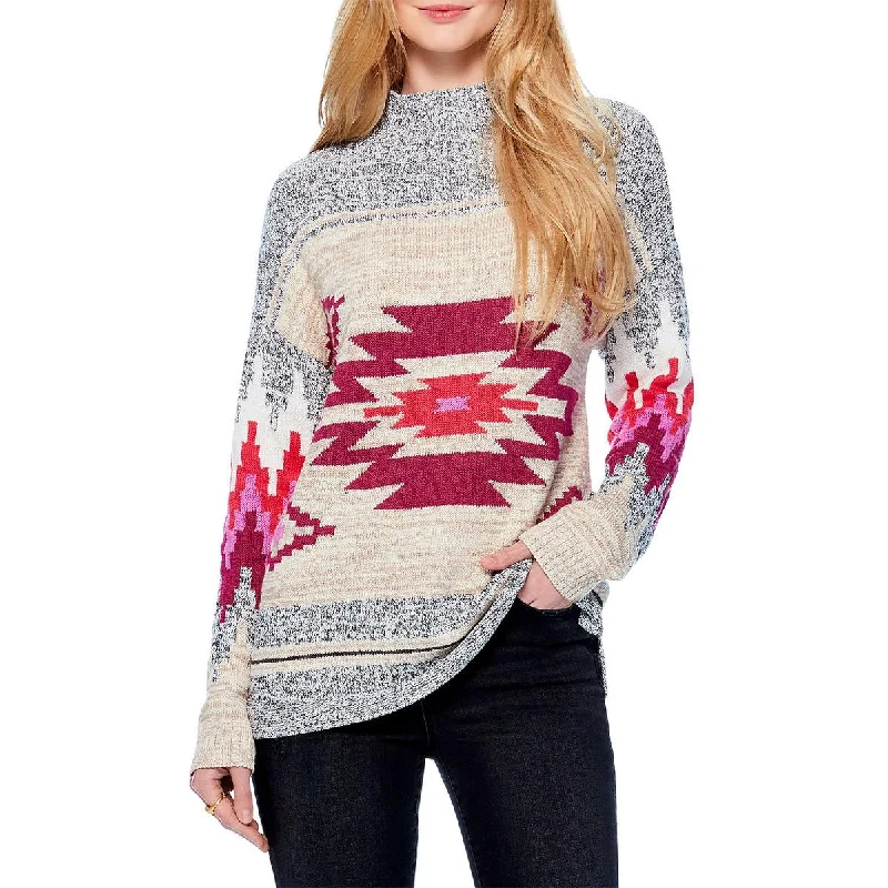 Nic + Zoe Womens Fall Feelings Knit Pullover Mock Turtleneck Sweater