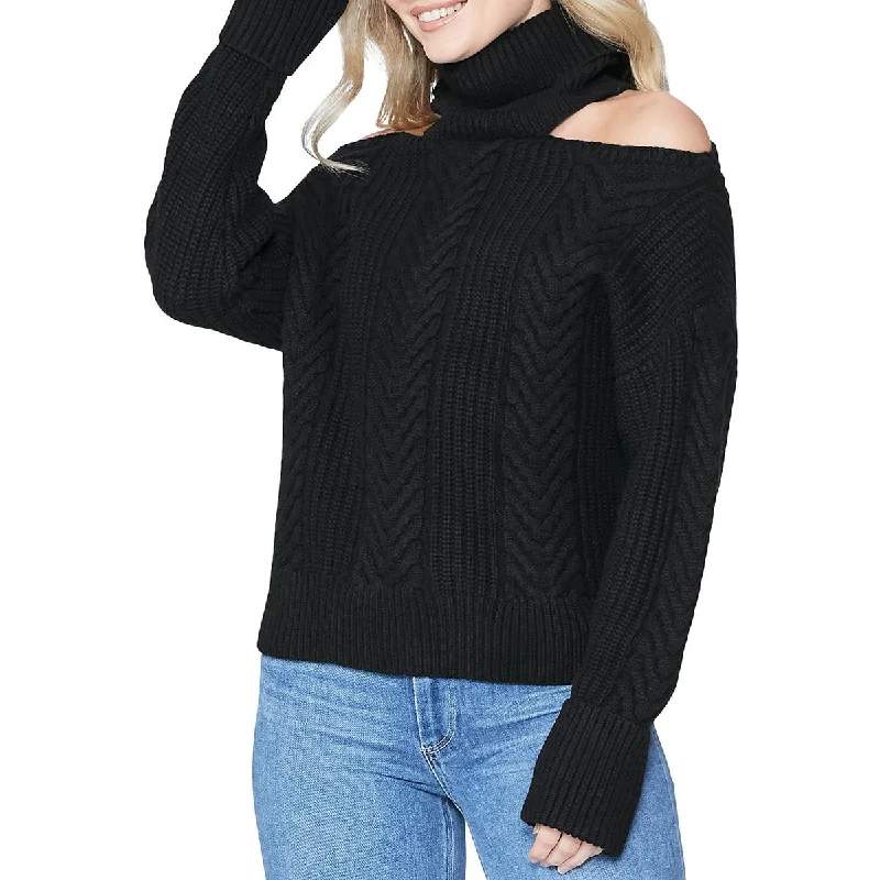 Paige Womens Lorilee Wool Cold Shoulder Pullover Sweater