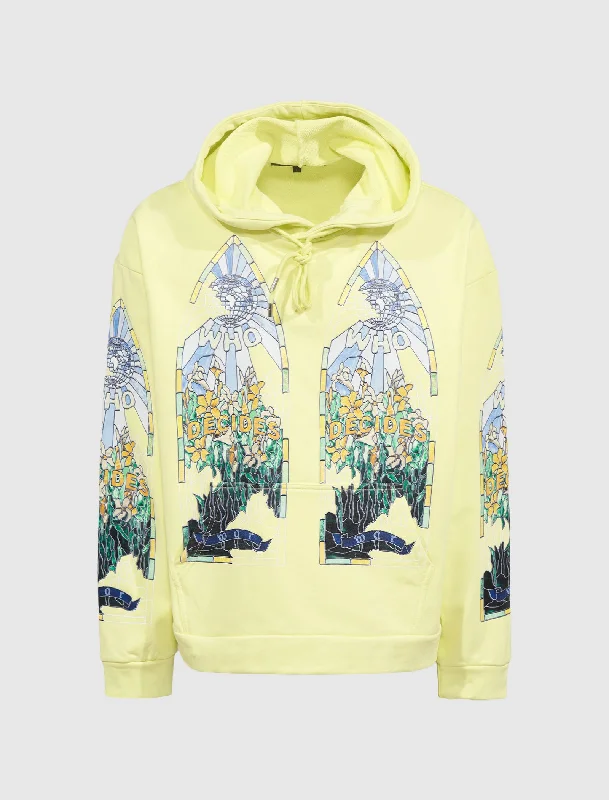 FRAGMENTED HOODED PULLOVER