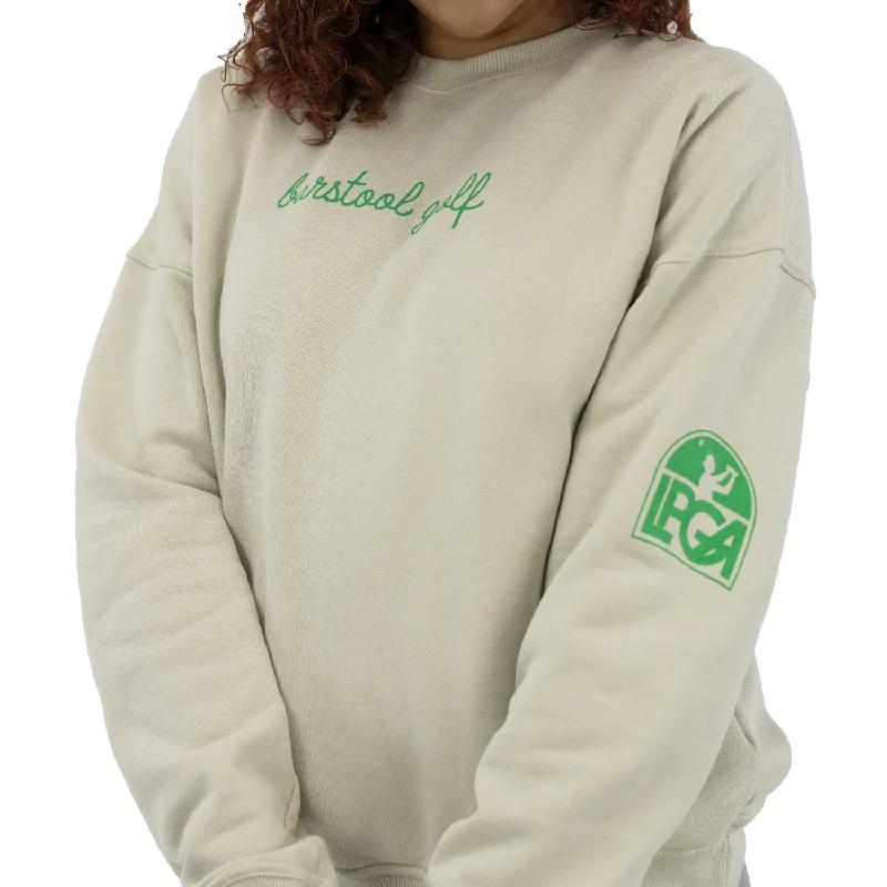 Barstool Golf LPGA Women's Crewneck in Natural