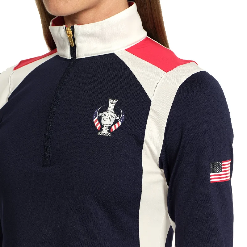 Dunning 2024 Solheim Cup U.S. Team Women's Quarter Zip Pullover in Night Sky