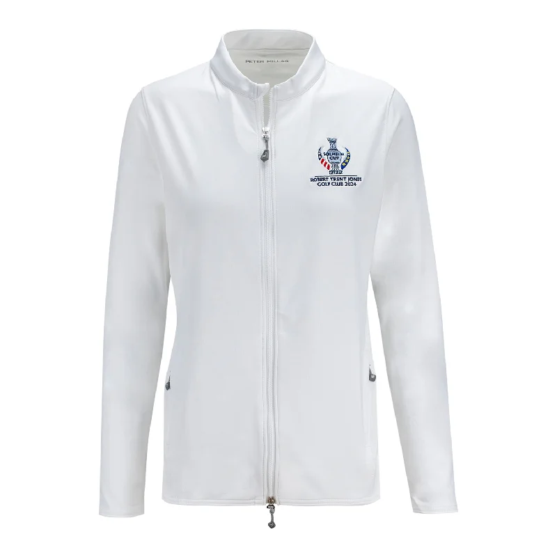 Peter Millar 2024 Solheim Cup Women's Full Zip Jacket in White