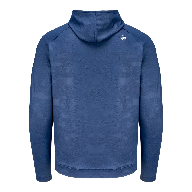 Peter Millar 2024 Solheim Cup Pine Camo Pattern Performance Hoodie in Navy