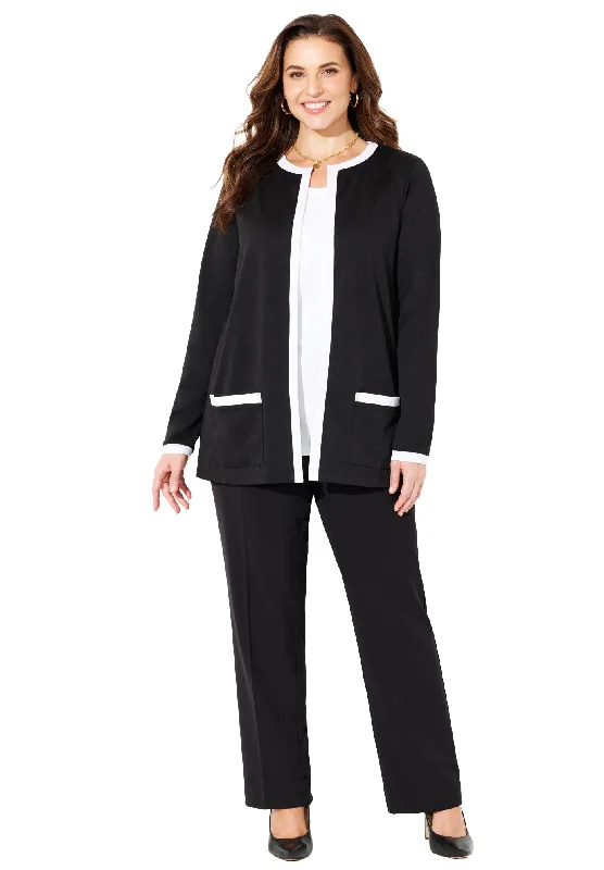 Ponte Jewel Neck Blazer