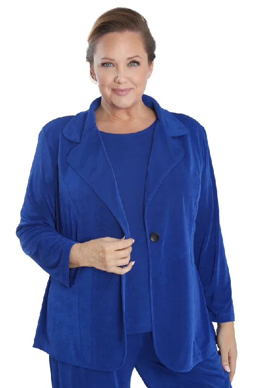 Vikki Vi Silky Classic Royal Blazer